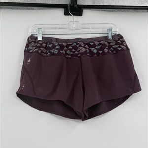 Smartwool lined purple shorts large